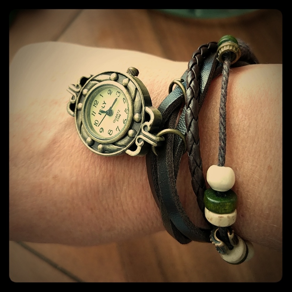 All the Time in the World leather watch